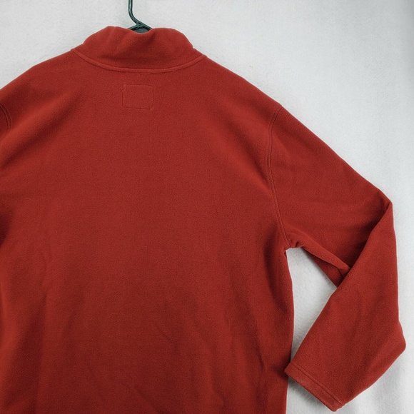 St John's Bay Shirt Men's Long Sleeve1/4 Zip Pullover Polyester Blend Red XL - Picture 10 of 11